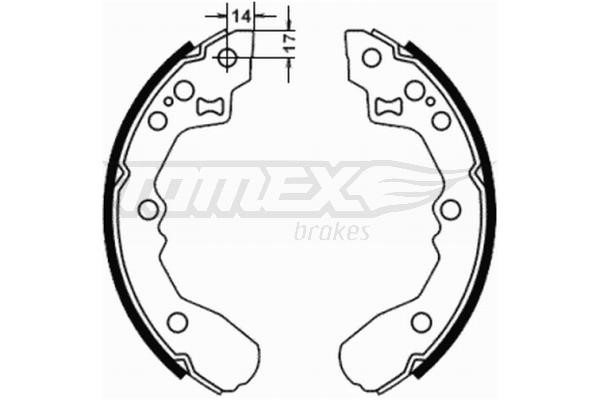 Tomex TX 21-78 Колодки гальмівні барабанні, комплект TX2178: Купити в Україні - Добра ціна на EXIST.UA!