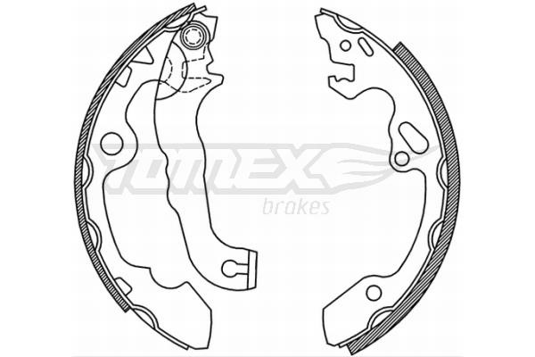 Tomex TX 20-92 Колодки гальмівні барабанні, комплект TX2092: Купити в Україні - Добра ціна на EXIST.UA!