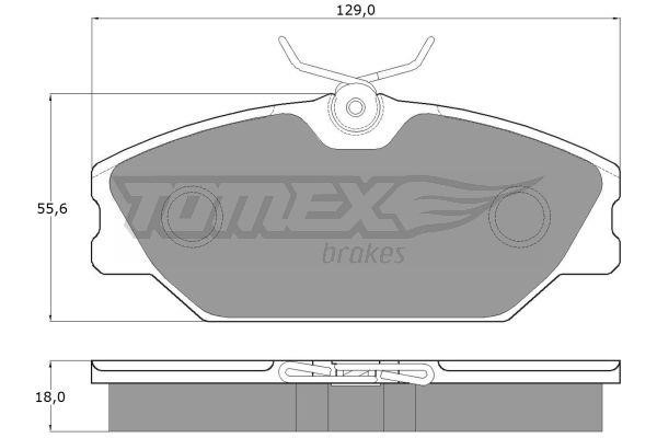 Tomex TX 10-771 Гальмівні колодки, комплект TX10771: Купити в Україні - Добра ціна на EXIST.UA!