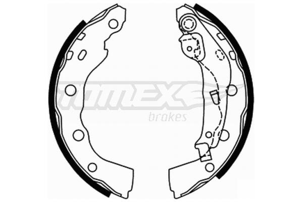 Tomex TX 22-00 Колодки гальмівні барабанні, комплект TX2200: Купити в Україні - Добра ціна на EXIST.UA!