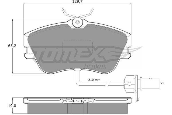 Tomex TX 11-821 Гальмівні колодки, комплект TX11821: Купити в Україні - Добра ціна на EXIST.UA!