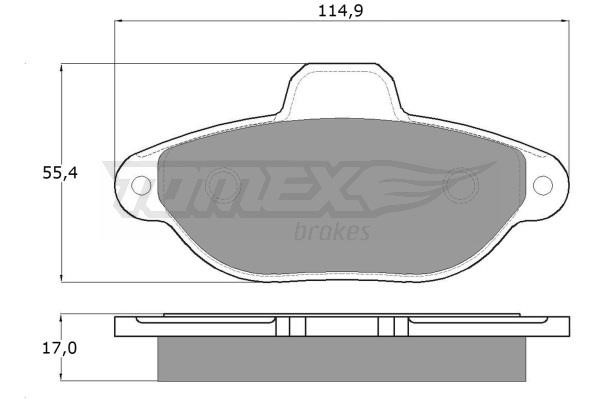 Tomex TX 12-41 Гальмівні колодки, комплект TX1241: Купити в Україні - Добра ціна на EXIST.UA!