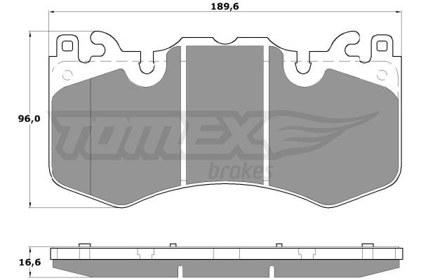 Tomex TX 17-07 Гальмівні колодки передні, комплект TX1707: Купити в Україні - Добра ціна на EXIST.UA!