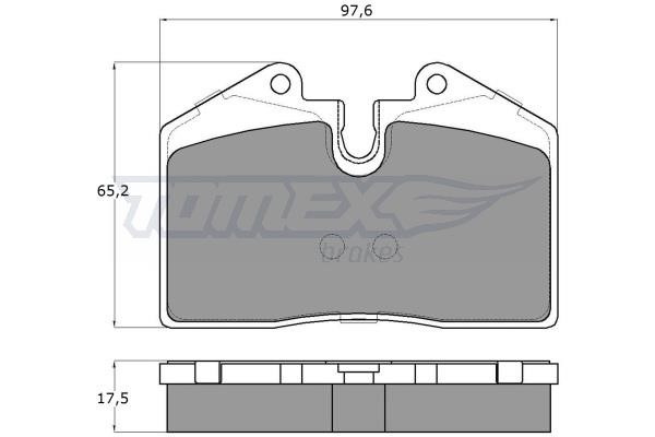 Tomex TX 18-02 Гальмівні колодки, комплект TX1802: Приваблива ціна - Купити в Україні на EXIST.UA!