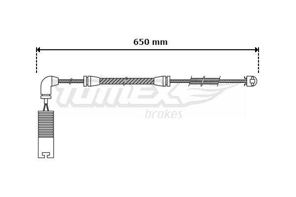 Tomex TX 30-41 Датчик зносу гальмівних колодок TX3041: Приваблива ціна - Купити в Україні на EXIST.UA!