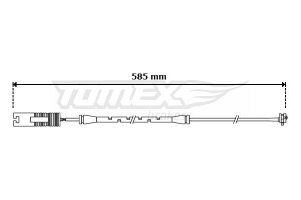 Tomex TX 30-88 Конт. попер. сигналу, знос гальм. накл. TX3088: Купити в Україні - Добра ціна на EXIST.UA!