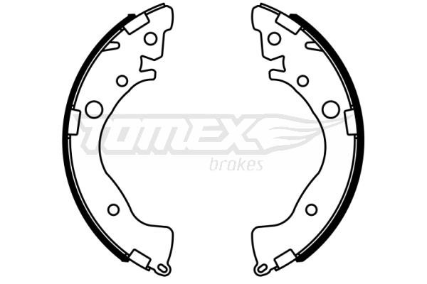 Tomex TX 23-02 Колодки гальмівні барабанні, комплект TX2302: Купити в Україні - Добра ціна на EXIST.UA!