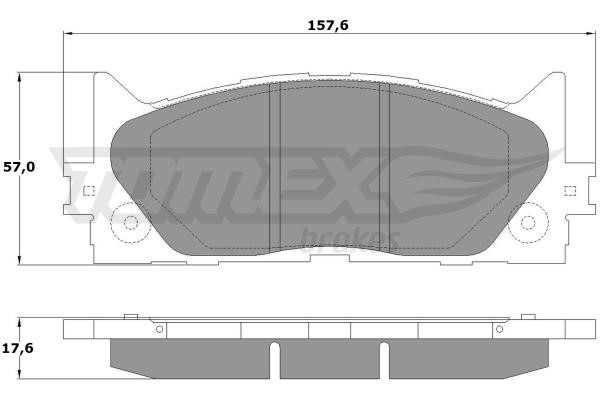 Tomex TX 17-59 Гальмівні колодки, комплект TX1759: Купити в Україні - Добра ціна на EXIST.UA!