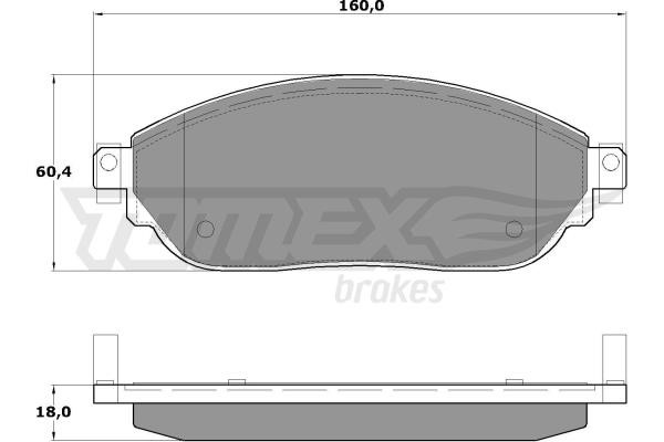 Tomex TX 17-04 Гальмівні колодки, комплект TX1704: Купити в Україні - Добра ціна на EXIST.UA!