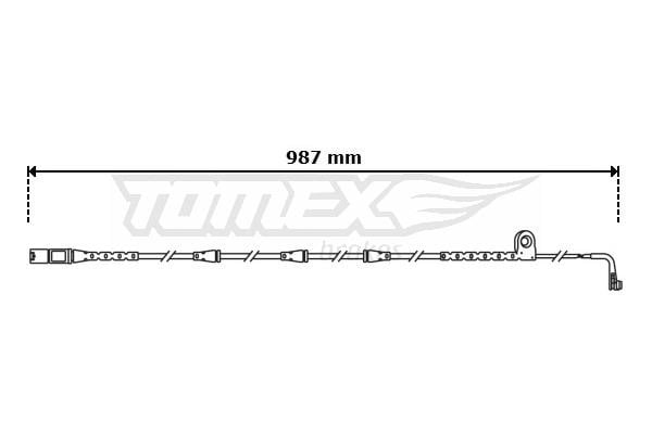 Tomex TX 30-81 Конт. попер. сигналу, знос гальм. накл. TX3081: Купити в Україні - Добра ціна на EXIST.UA!
