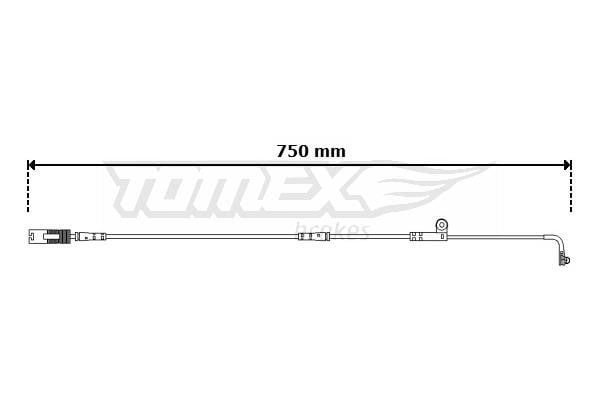 Tomex TX 30-74 Конт. попер. сигналу, знос гальм. накл. TX3074: Купити в Україні - Добра ціна на EXIST.UA!