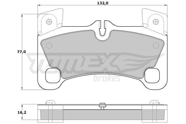 Tomex TX 17-15 Гальмівні колодки передні, комплект TX1715: Купити в Україні - Добра ціна на EXIST.UA!