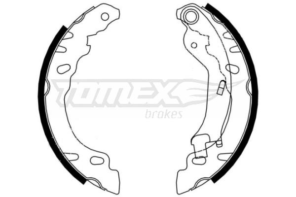 Tomex TX 21-61 Колодки гальмівні барабанні, комплект TX2161: Купити в Україні - Добра ціна на EXIST.UA!