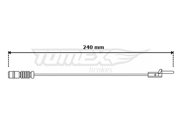 Tomex TX 31-11 Конт. попер. сигналу, знос гальм. накл. TX3111: Приваблива ціна - Купити в Україні на EXIST.UA!