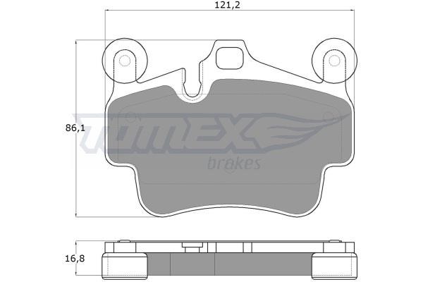Tomex TX 18-00 Гальмівні колодки, комплект TX1800: Купити в Україні - Добра ціна на EXIST.UA!