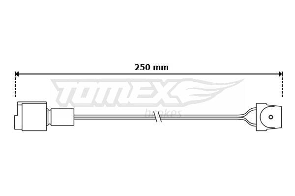 Tomex TX 30-84 Конт. попер. сигналу, знос гальм. накл. TX3084: Купити в Україні - Добра ціна на EXIST.UA!