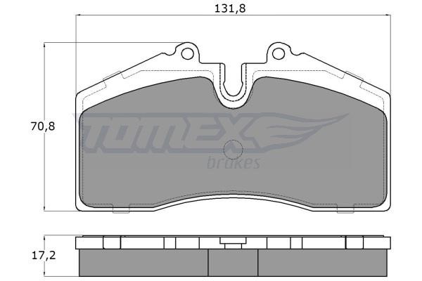 Tomex TX 18-01 Гальмівні колодки, комплект TX1801: Купити в Україні - Добра ціна на EXIST.UA!