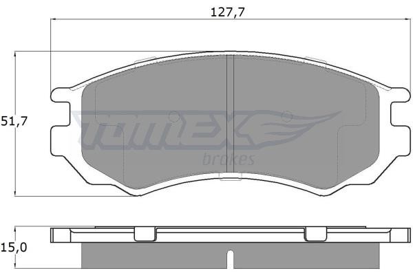 Tomex TX 12-02 Гальмівні колодки передні, комплект TX1202: Купити в Україні - Добра ціна на EXIST.UA!