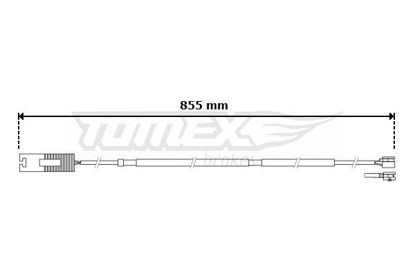Tomex TX 30-72 Конт. попер. сигналу, знос гальм. накл. TX3072: Купити в Україні - Добра ціна на EXIST.UA!