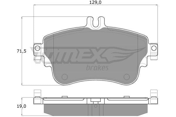 Tomex TX 18-07 Гальмівні колодки передні, комплект TX1807: Купити в Україні - Добра ціна на EXIST.UA!
