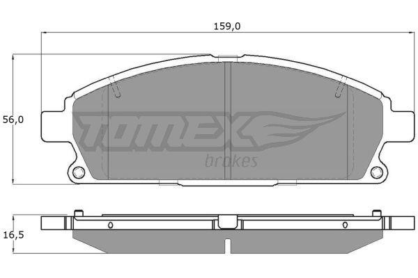 Tomex TX 14-201 Гальмівні колодки, комплект TX14201: Купити в Україні - Добра ціна на EXIST.UA!