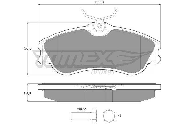 Tomex TX 11-121 Гальмівні колодки, комплект TX11121: Купити в Україні - Добра ціна на EXIST.UA!
