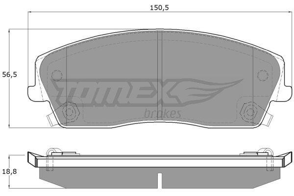 Tomex TX 19-18 Гальмівні колодки, комплект TX1918: Купити в Україні - Добра ціна на EXIST.UA!