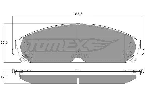 Tomex TX 19-20 Гальмівні колодки, комплект TX1920: Купити в Україні - Добра ціна на EXIST.UA!