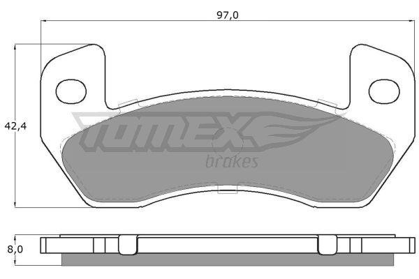 Tomex TX 18-83 Гальмівні колодки, комплект TX1883: Купити в Україні - Добра ціна на EXIST.UA!