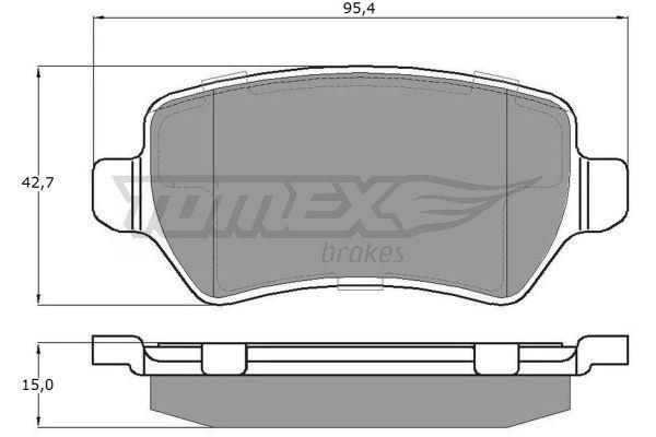 Tomex TX 12-971 Гальмівні колодки, комплект TX12971: Купити в Україні - Добра ціна на EXIST.UA!