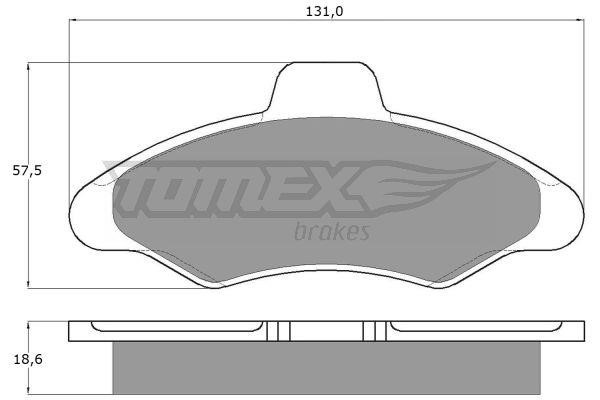 Tomex TX 10-82 Гальмівні колодки, комплект TX1082: Приваблива ціна - Купити в Україні на EXIST.UA!