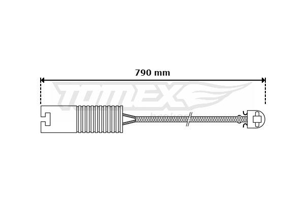 Tomex TX 30-30 Датчик зносу гальмівних колодок TX3030: Приваблива ціна - Купити в Україні на EXIST.UA!
