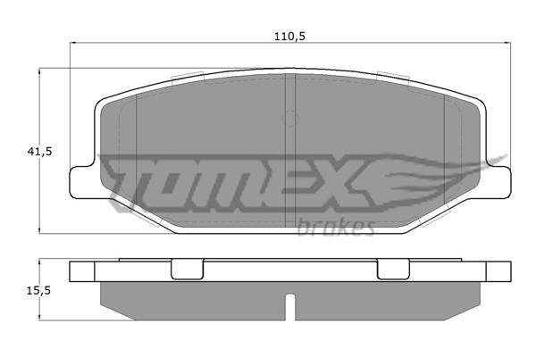 Tomex TX 19-36 Гальмівні колодки, комплект TX1936: Купити в Україні - Добра ціна на EXIST.UA!
