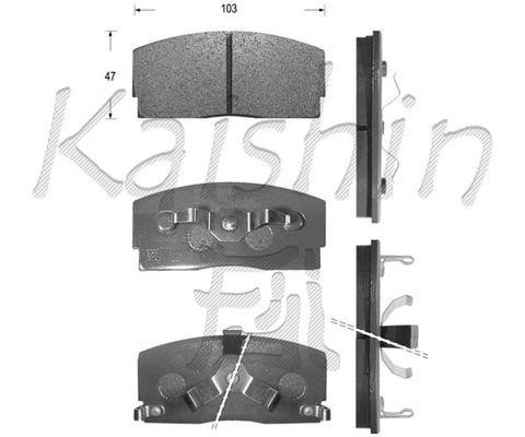 Kaishin FK0008 Гальмівні колодки передні, комплект FK0008: Купити в Україні - Добра ціна на EXIST.UA!