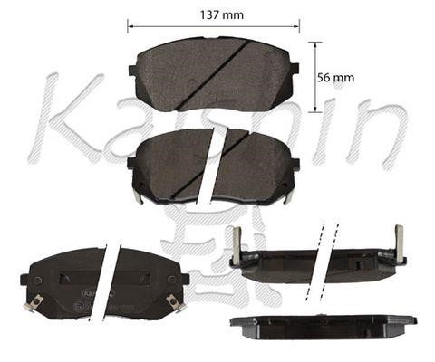 Kaishin FK11314 Гальмівні колодки передні, комплект FK11314: Купити в Україні - Добра ціна на EXIST.UA!