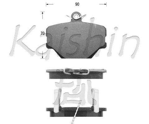 Kaishin FK10049 Гальмівні колодки, комплект FK10049: Купити в Україні - Добра ціна на EXIST.UA!