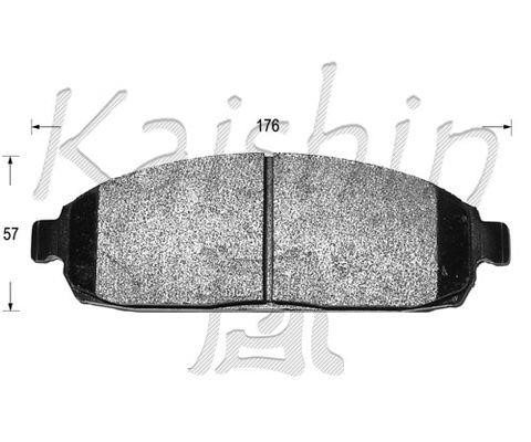 Kaishin FK10120 Гальмівні колодки передні, комплект FK10120: Купити в Україні - Добра ціна на EXIST.UA!