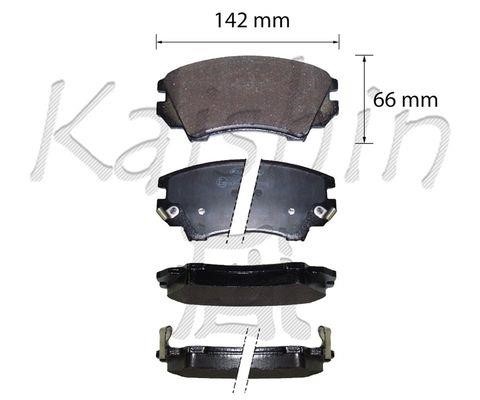 Kaishin FK10206 Гальмівні колодки, комплект FK10206: Купити в Україні - Добра ціна на EXIST.UA!