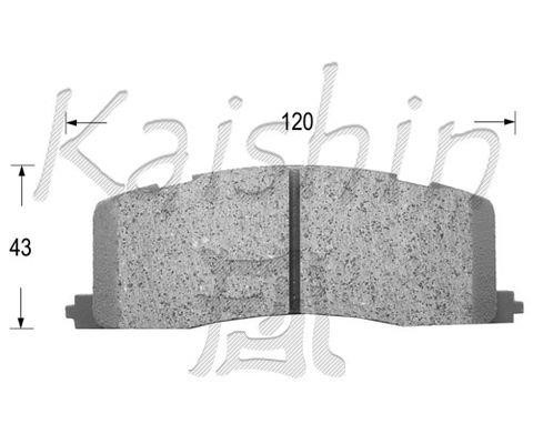 Kaishin FK2105 Гальмівні колодки, комплект FK2105: Купити в Україні - Добра ціна на EXIST.UA!