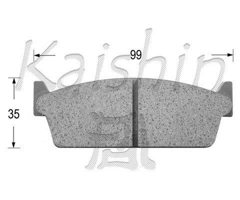 Kaishin FK1160 Гальмівні колодки, комплект FK1160: Купити в Україні - Добра ціна на EXIST.UA!