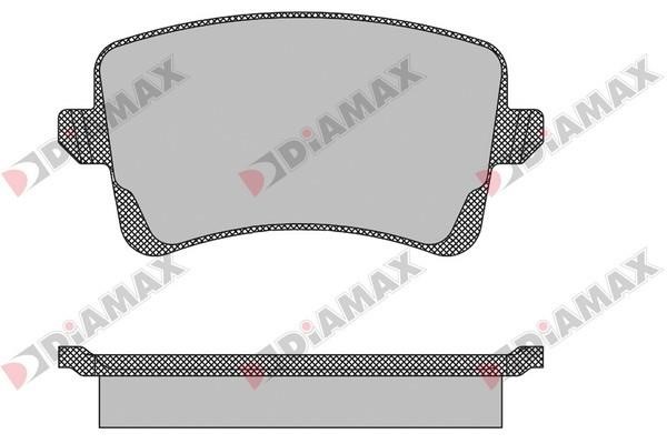 Diamax N09141 Гальмівні колодки, комплект N09141: Купити в Україні - Добра ціна на EXIST.UA!