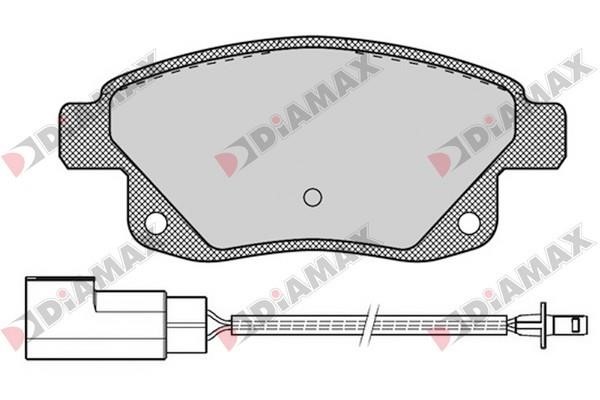 Diamax N09198 Гальмівні колодки, комплект N09198: Купити в Україні - Добра ціна на EXIST.UA!