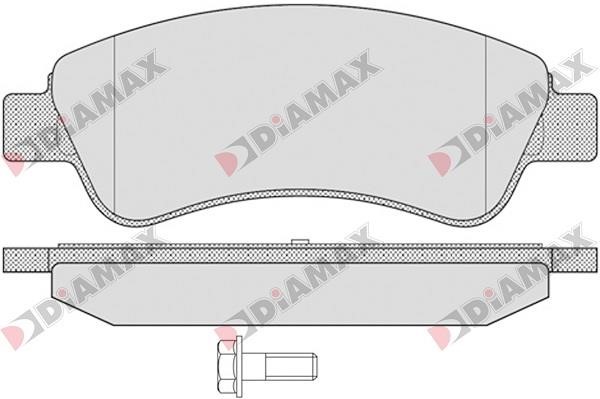 Diamax N09003 Гальмівні колодки, комплект N09003: Купити в Україні - Добра ціна на EXIST.UA!
