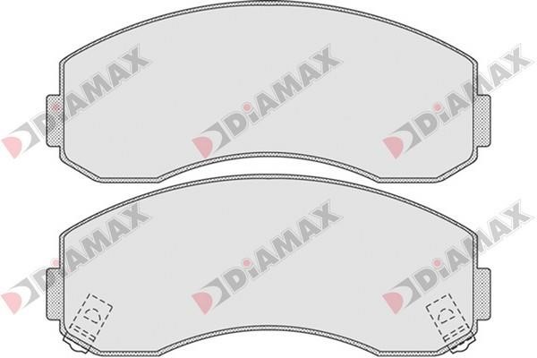 Diamax N09149 Гальмівні колодки, комплект N09149: Купити в Україні - Добра ціна на EXIST.UA!