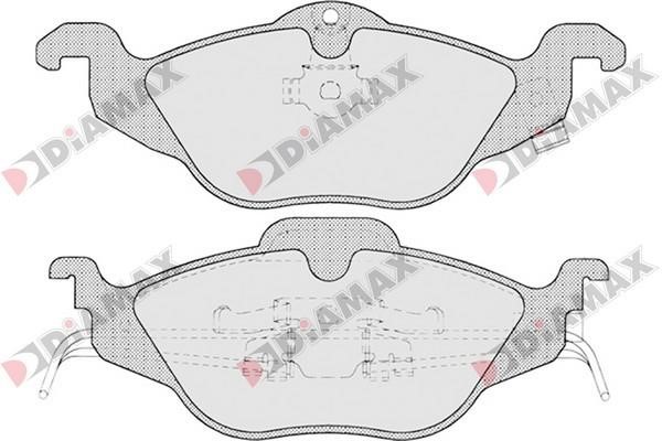 Diamax N09125 Гальмівні колодки, комплект N09125: Купити в Україні - Добра ціна на EXIST.UA!