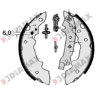 Diamax N01052 Колодки гальмівні барабанні, комплект N01052: Купити в Україні - Добра ціна на EXIST.UA!