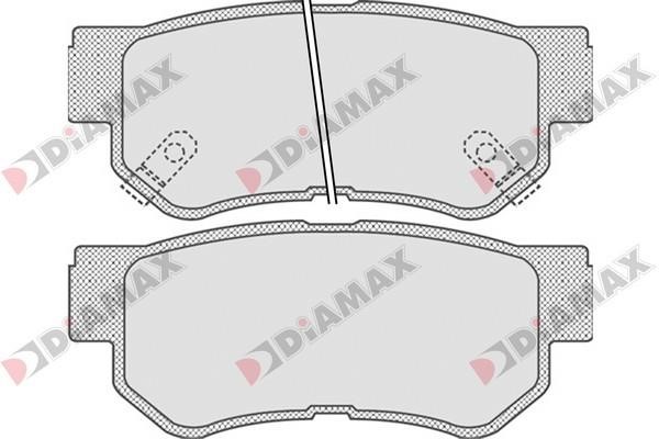 Diamax N09171 Гальмівні колодки, комплект N09171: Купити в Україні - Добра ціна на EXIST.UA!