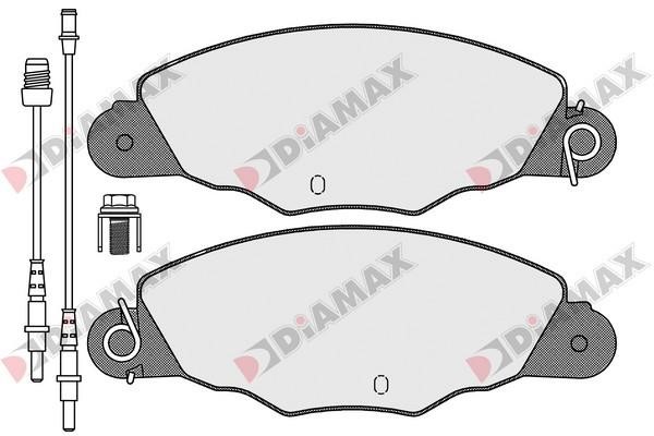 Diamax N09167 Гальмівні колодки, комплект N09167: Купити в Україні - Добра ціна на EXIST.UA!