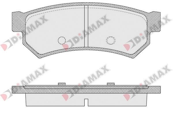 Diamax N09492 Гальмівні колодки, комплект N09492: Купити в Україні - Добра ціна на EXIST.UA!