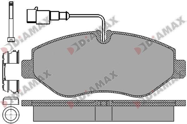 Diamax N09837 Гальмівні колодки, комплект N09837: Купити в Україні - Добра ціна на EXIST.UA!